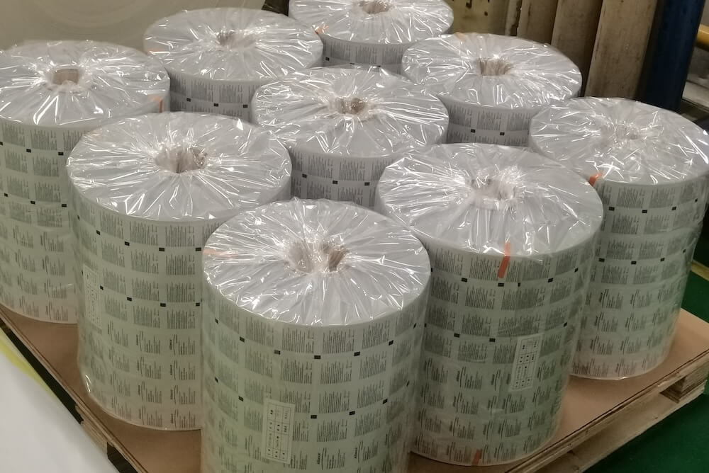 foil paper reels ready to ship