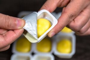 butter and cheese easy-peel film